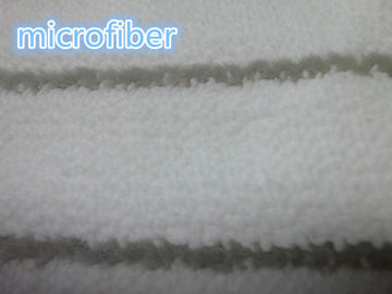 ग्रे सफेद बुनाई मूंगा ऊन माइक्रोफाइबर कपड़े 580gsm एमओपी कपड़े कपड़े