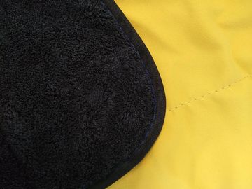 Microfiber 40 * 40cm कोरल ऊन काली साबर पाइपिंग सफाई रसोई तौलिया