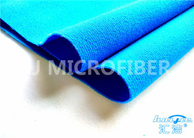 Blue Polyester Flexible  Loop Fabric For Clothing And Bag Adhering