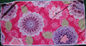Weft knitted flower printed 30*60 microfiber cleaning cloth , microfiber home usaging towel