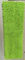 माइक्रोफाइबर 650gsm ग्रीन छोटे चेनिल 13 * 47 सेमी ऑक्सफोर्ड पॉकेट गीले मोप पैड फोल्ड