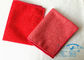 Red Microfiber Blank Kitchen Towels For Cleaning , Streak Free Microfiber Cloth