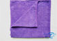Big Purple Weft-Knitted Resilient Microfiber Bath Towels For Home Use
